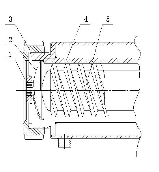 Screen cloth structure of extrusion template of extruder