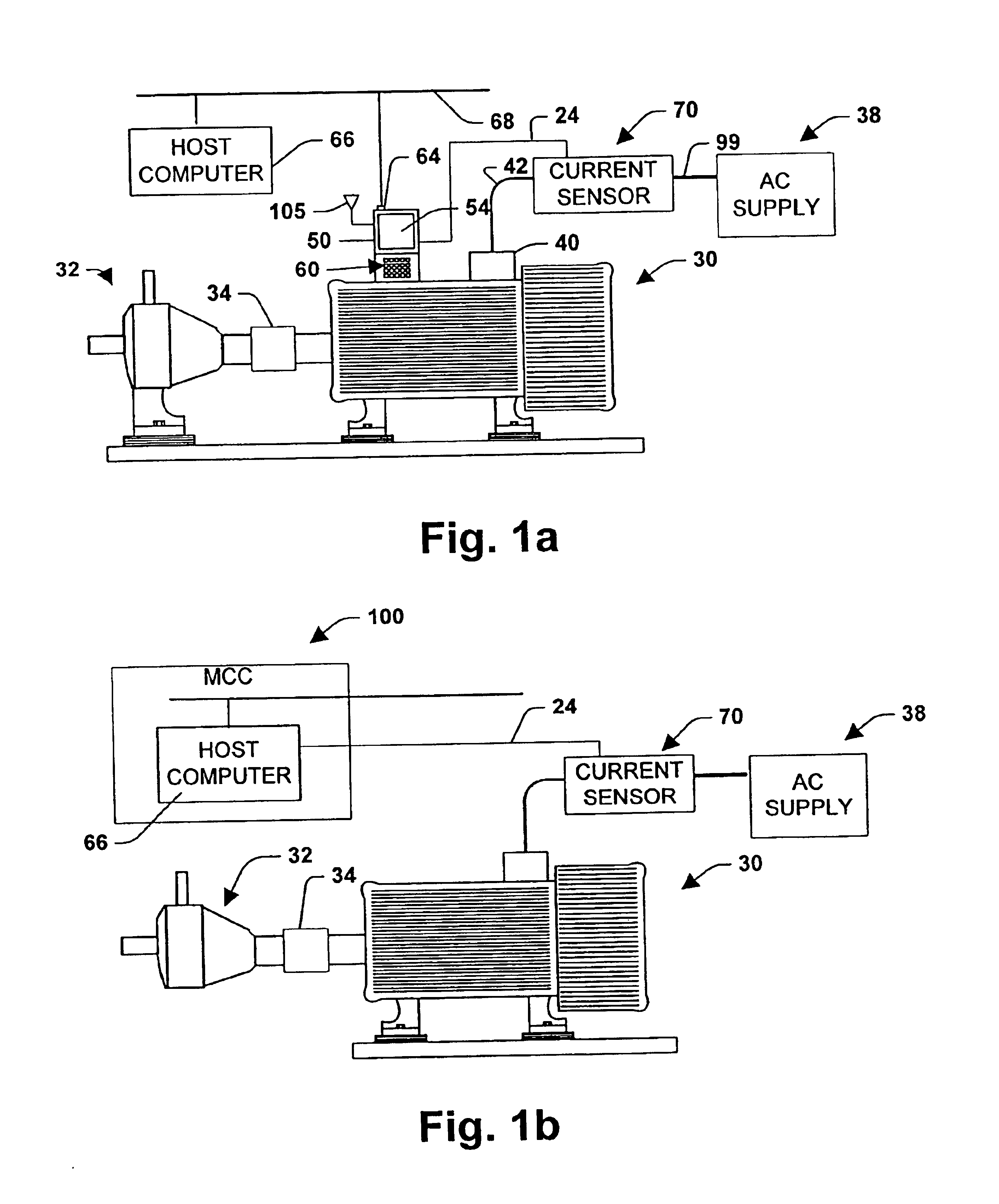 Detection of pump cavitation/blockage and seal failure via current signature analysis