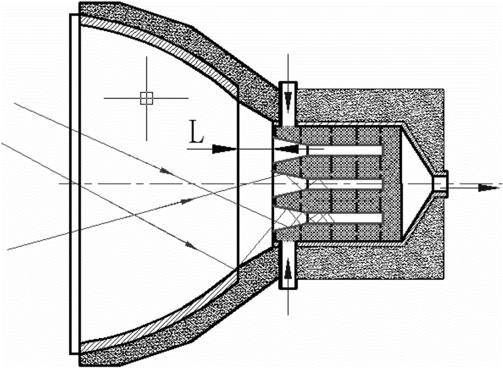 Volumetric air heat absorber of multi-cavity surface for solar thermal power generation