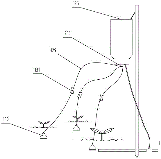 Agricultural water-saving pulsating intelligent drip irrigation tank micro-irrigation system