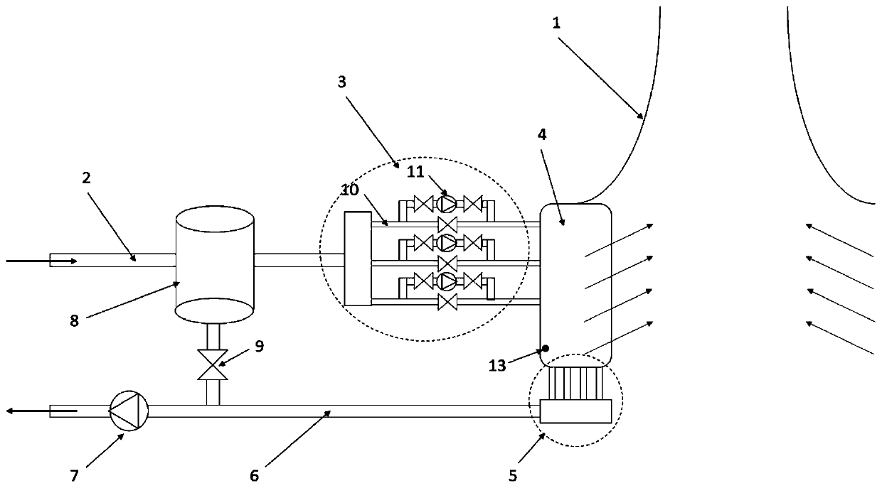 Cooling system with energy storage function and adjusting method thereof