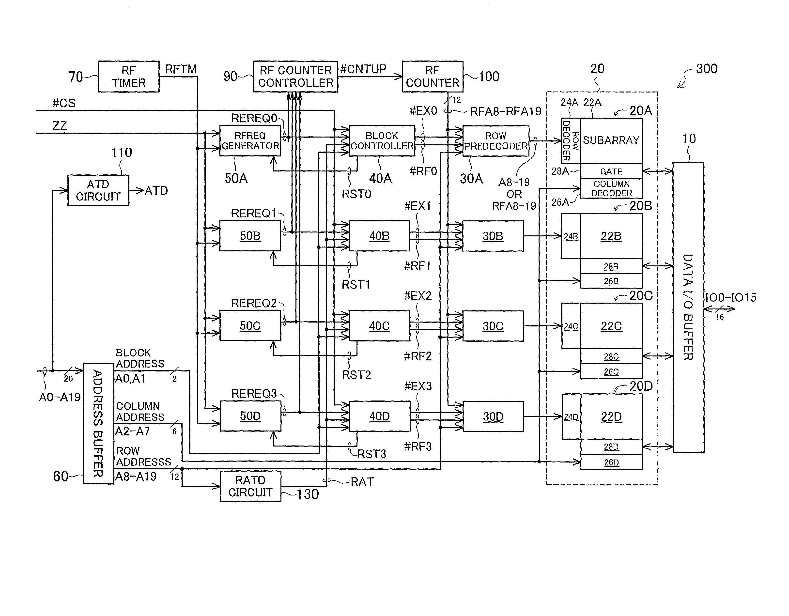 Activation of word lines in semiconductor memory device