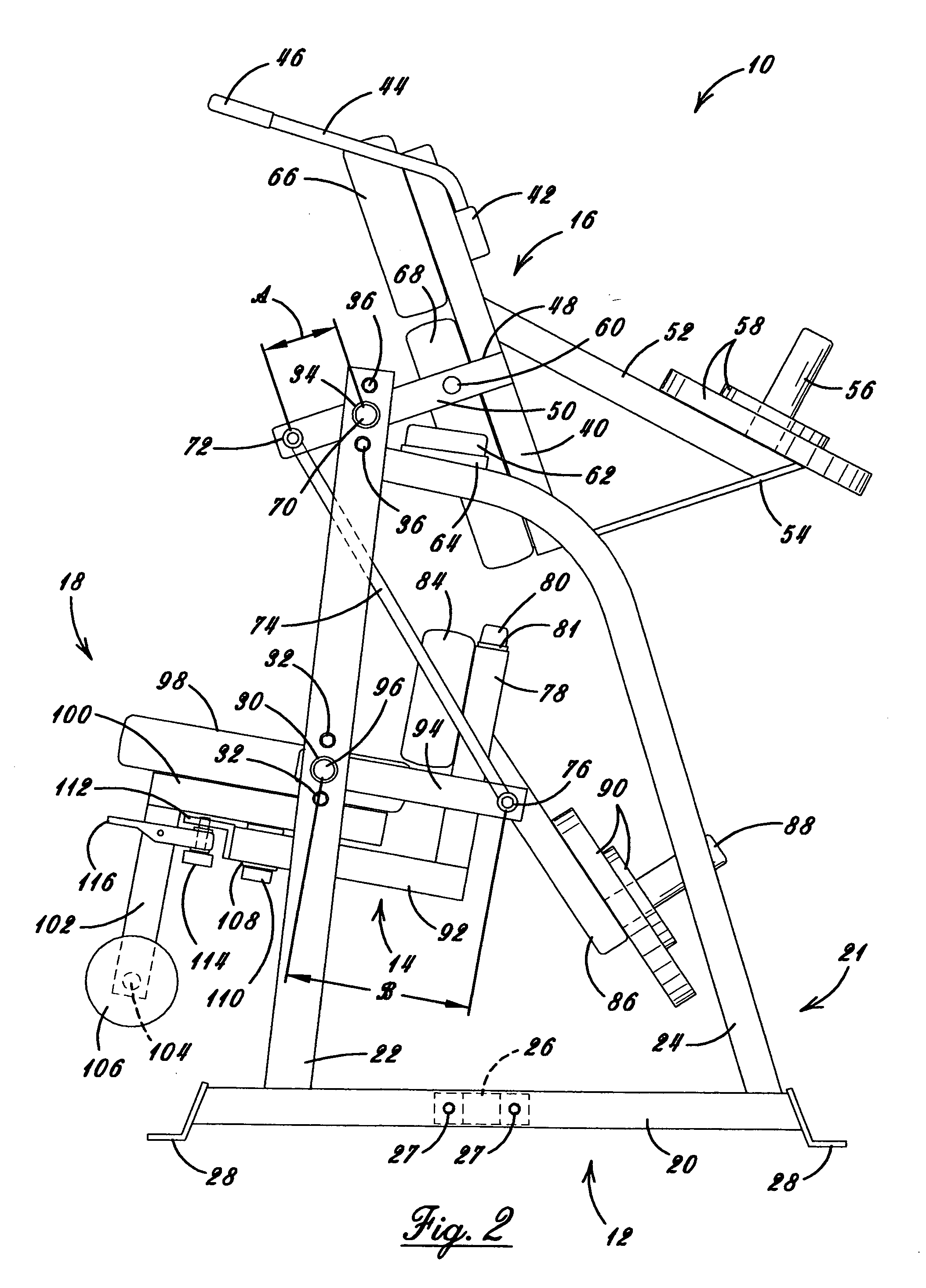 Abdominal exercise and training apparatus