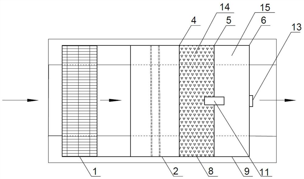 Electrode biofilm device for in-situ nitrogen and phosphorus removal in farmland ditches and its application method