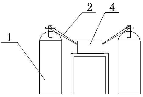 A device for liquid nitrogen injection experiments with double nozzles that improves quenching speed easily