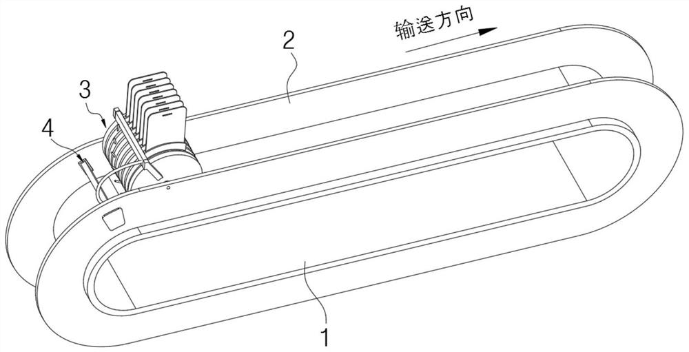 Conveying belt for tempered film production