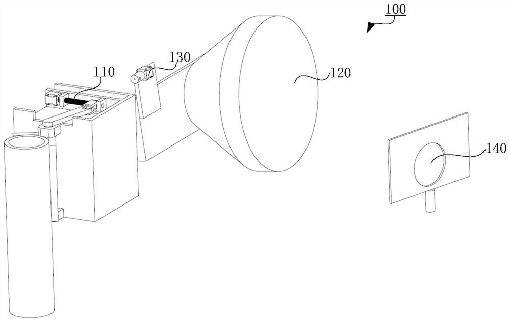 Alignment device for microwave antenna, microwave antenna and alignment method