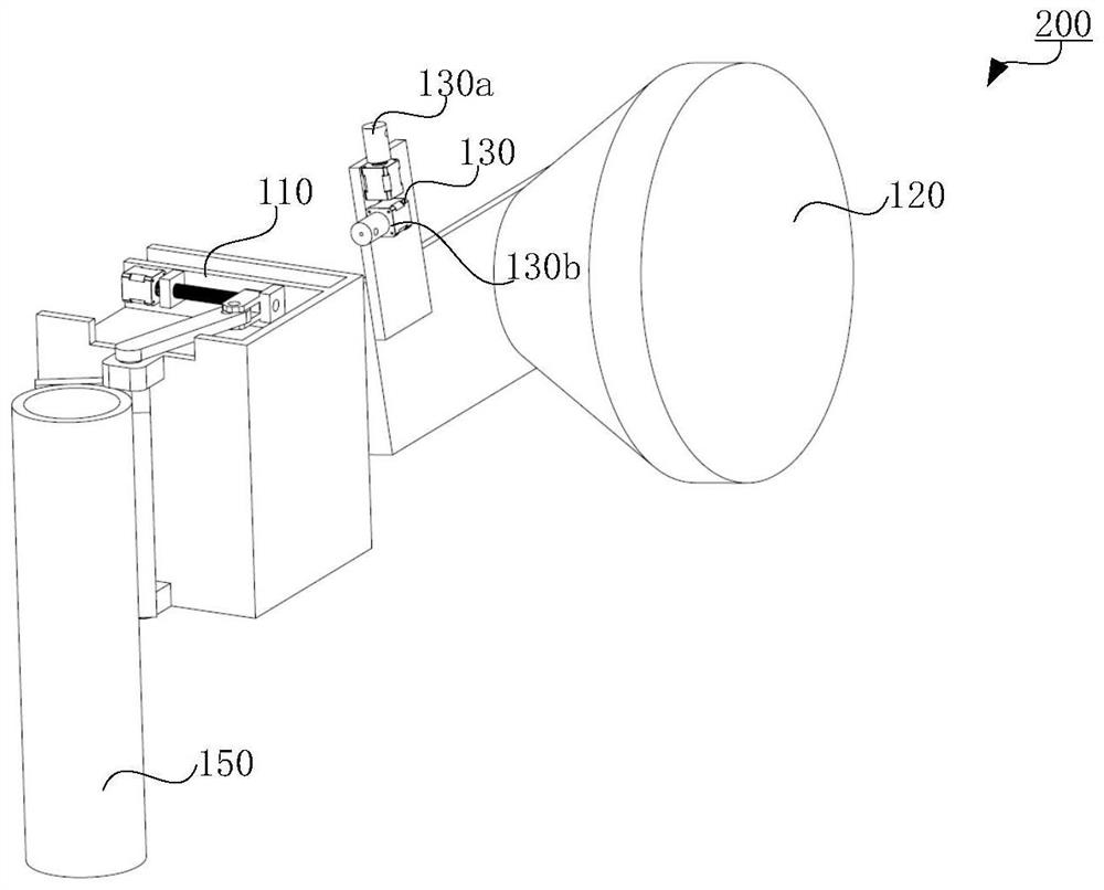 Alignment device for microwave antenna, microwave antenna and alignment method