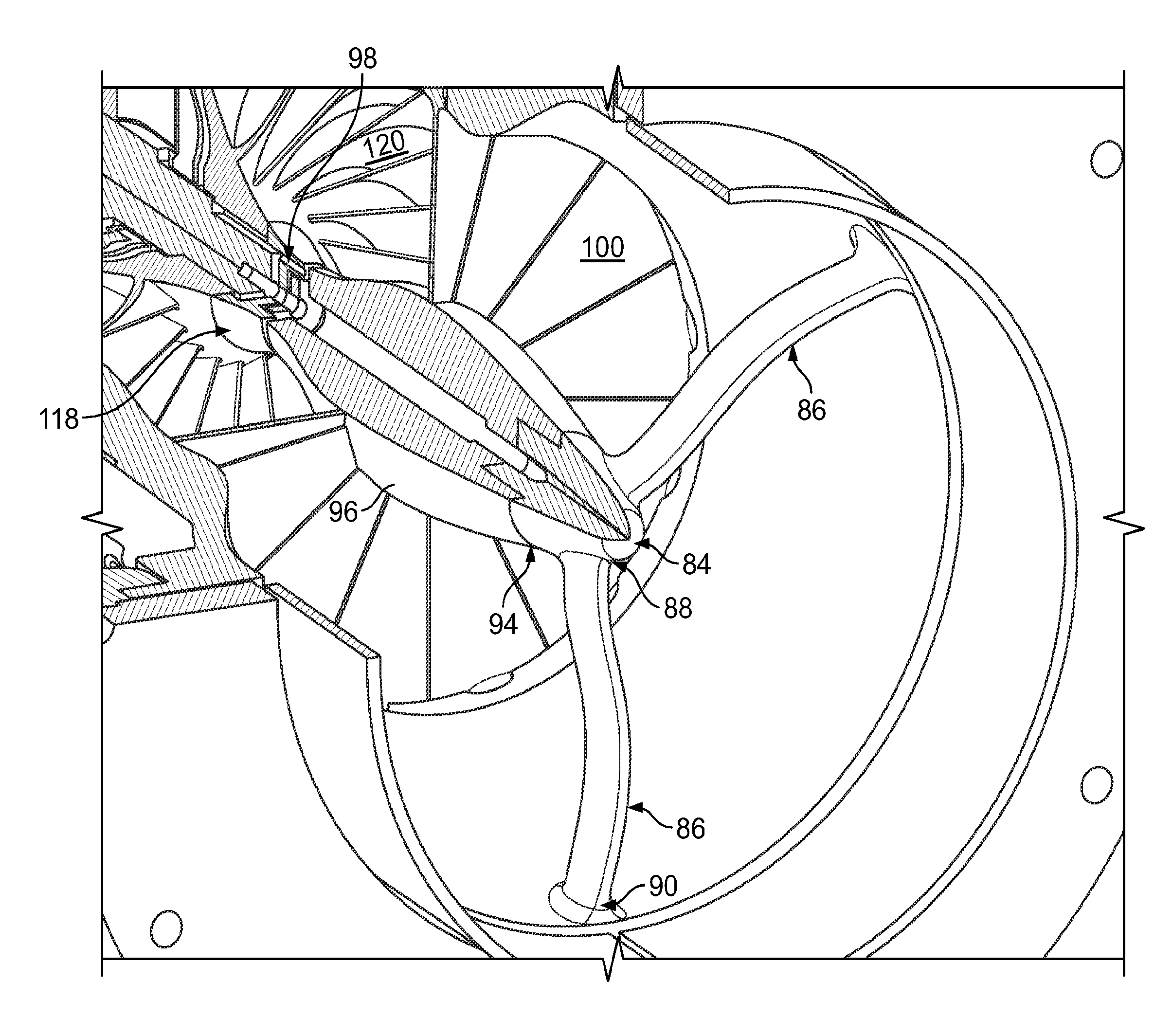 Centrifugal compressor assembly and method