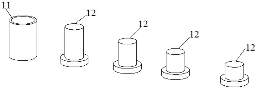 Method for measuring relative gas diffusion coefficient of soil under different soil water potentials and volume weights