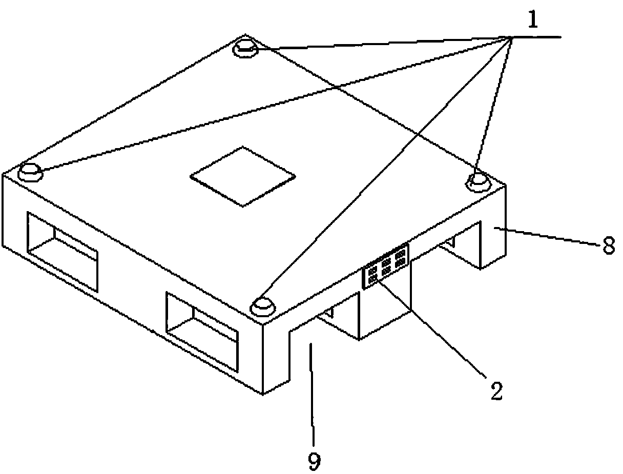 Forklift bracket cooperatively used with forklift