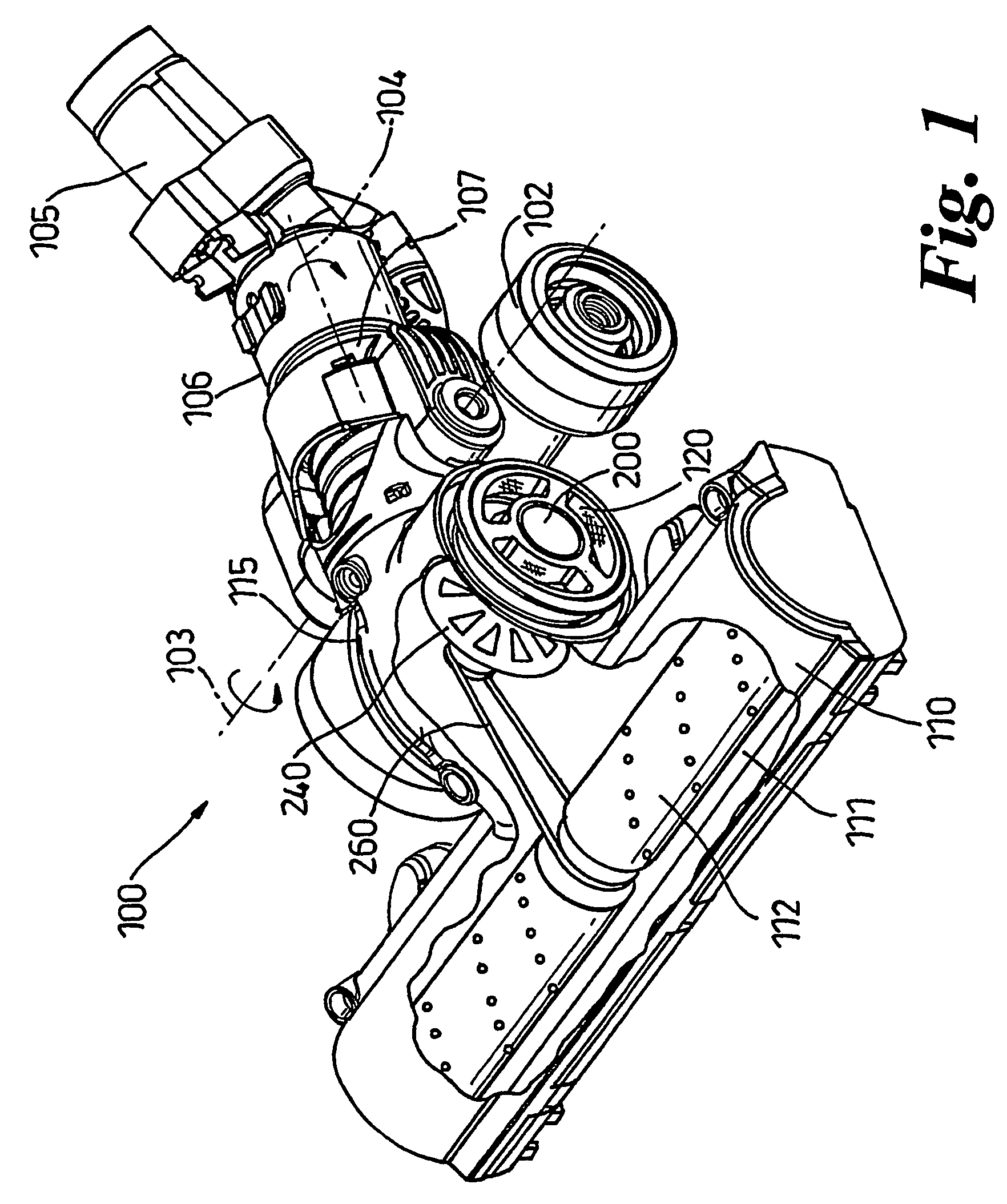 Vacuum cleaning head