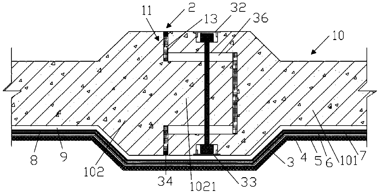 A prefabricated assembly pipe gallery structure