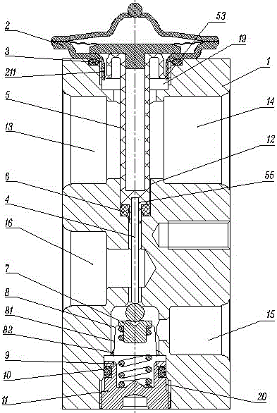 Double-damping thermal expansion valve with effect of reducing vibration and noise