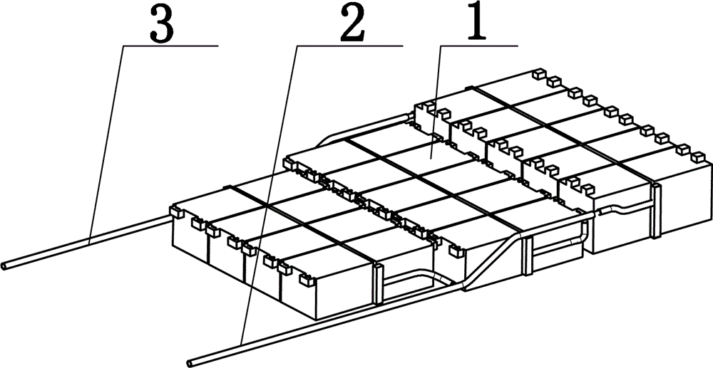 Distributed type bilateral liquid-cooling system and flow control method for power battery system