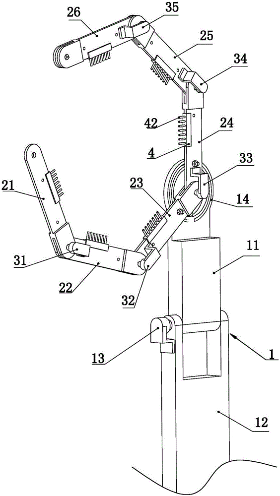 Automatic bird nest cleaning manipulator aiming at angle-steel tower