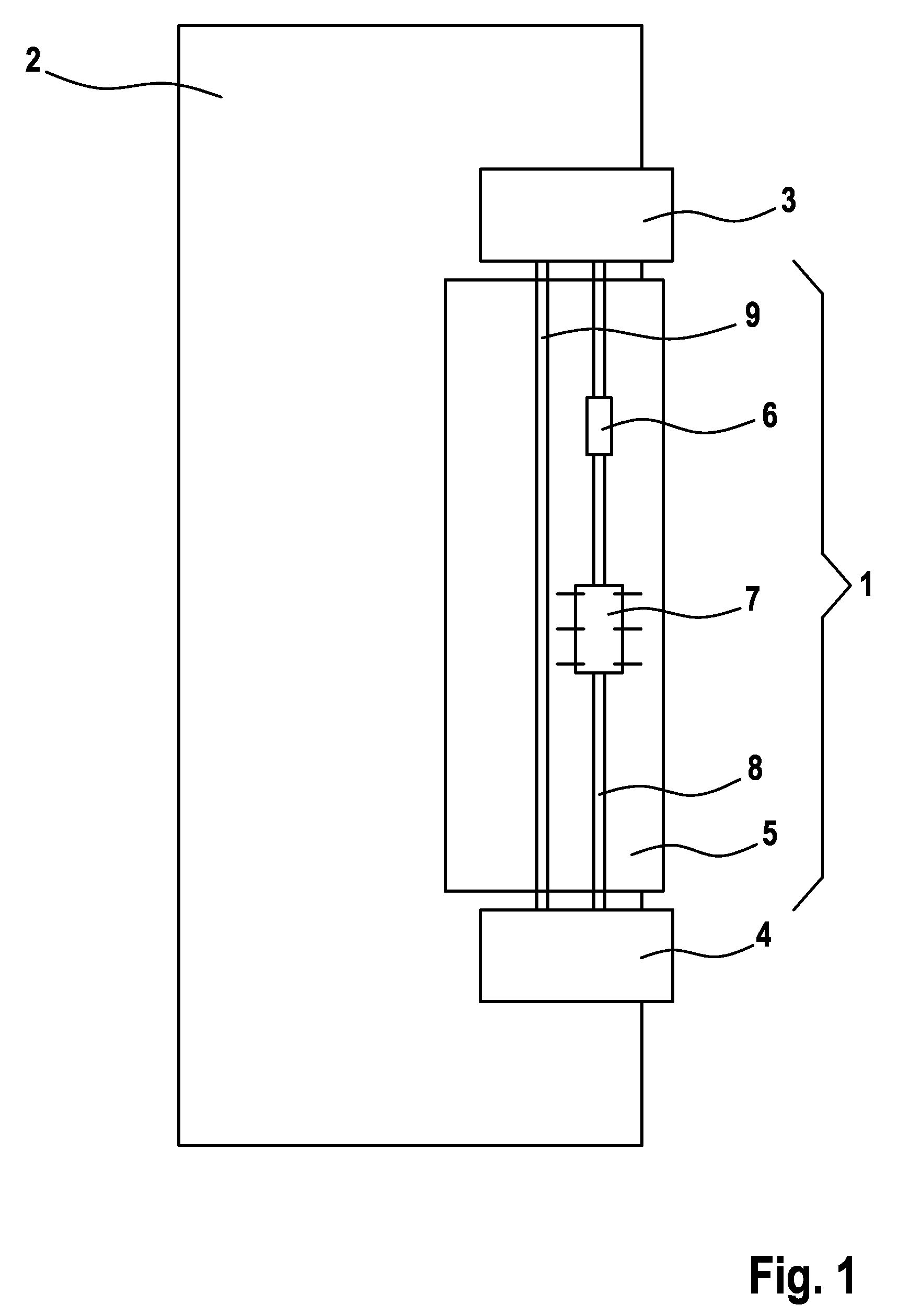 Connecting support for holding motor electronics