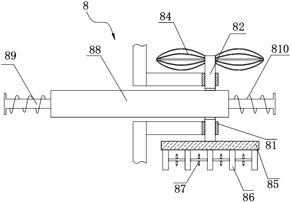 High-efficiency hot melt stirring device for processing of plastic product