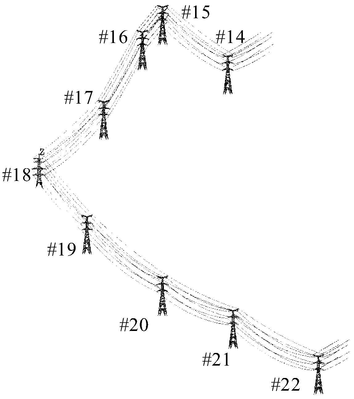 A method for early warning of tower emergency failure under ground settlement condition