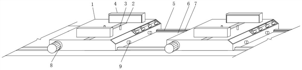 AGV-based automatic carrying system and multi-AGV cooperation method