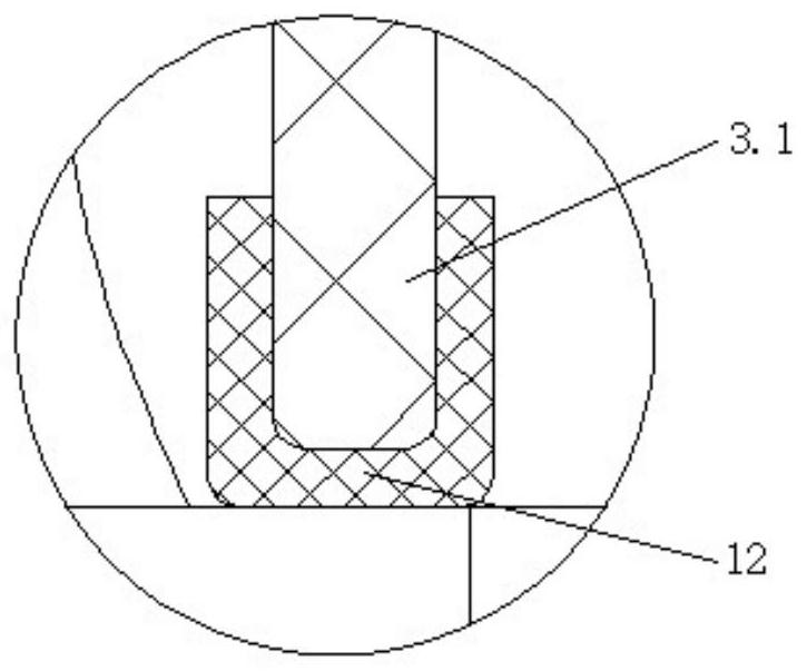 Motor with internal circulation heat dissipation and its forming method