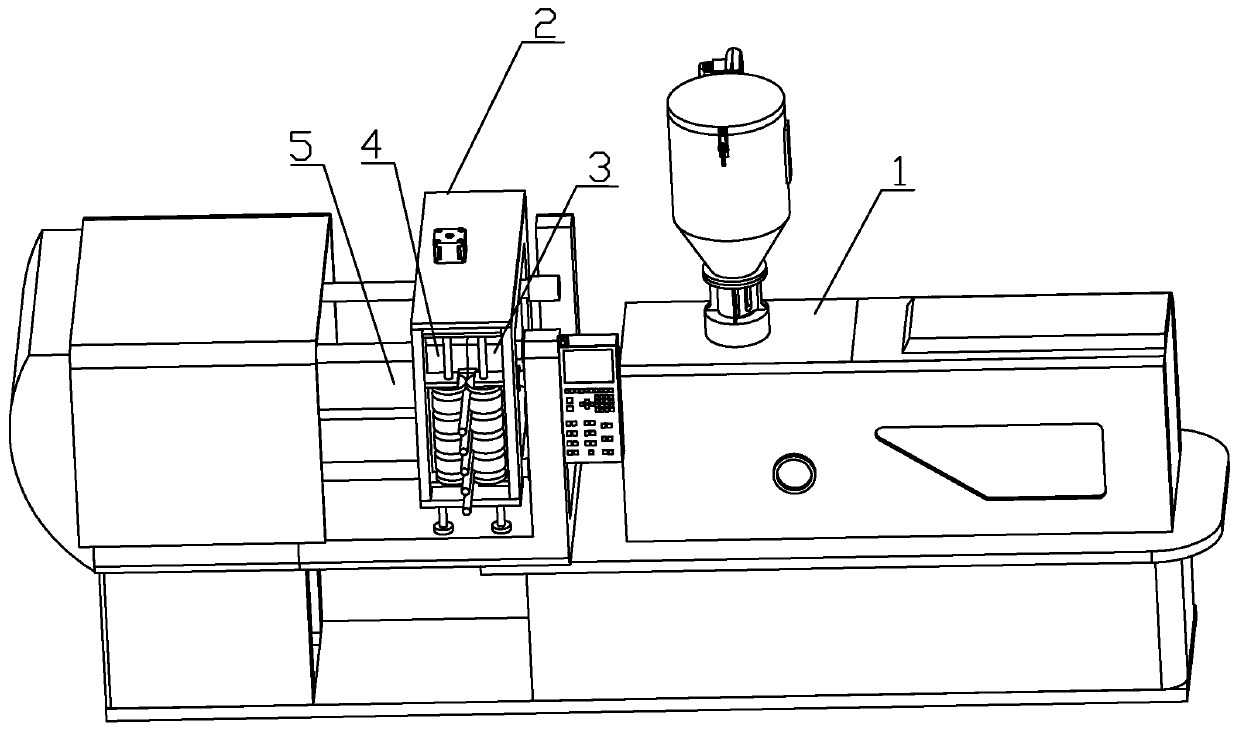 Insulation sleeve injection molding process and matching injection molding machine thereof