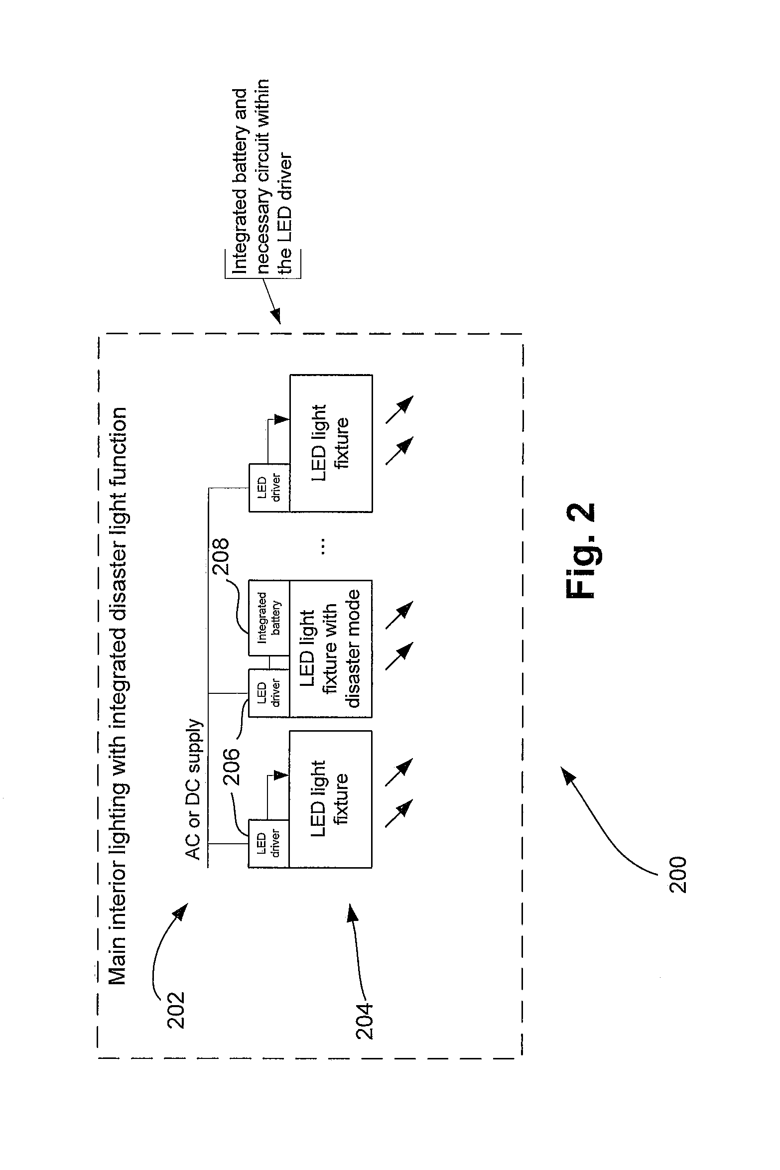 LED Lighting System for a Railway Vehicle