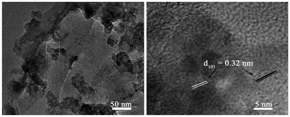 Titanium dioxide-boron modified carbon nitride catalyst and preparation method thereof