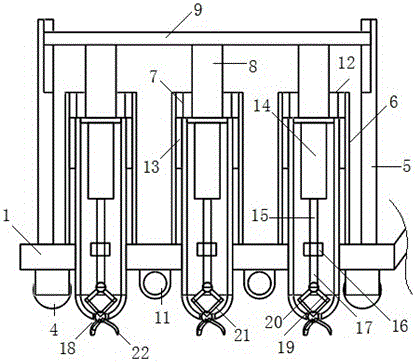 An agricultural weeding device