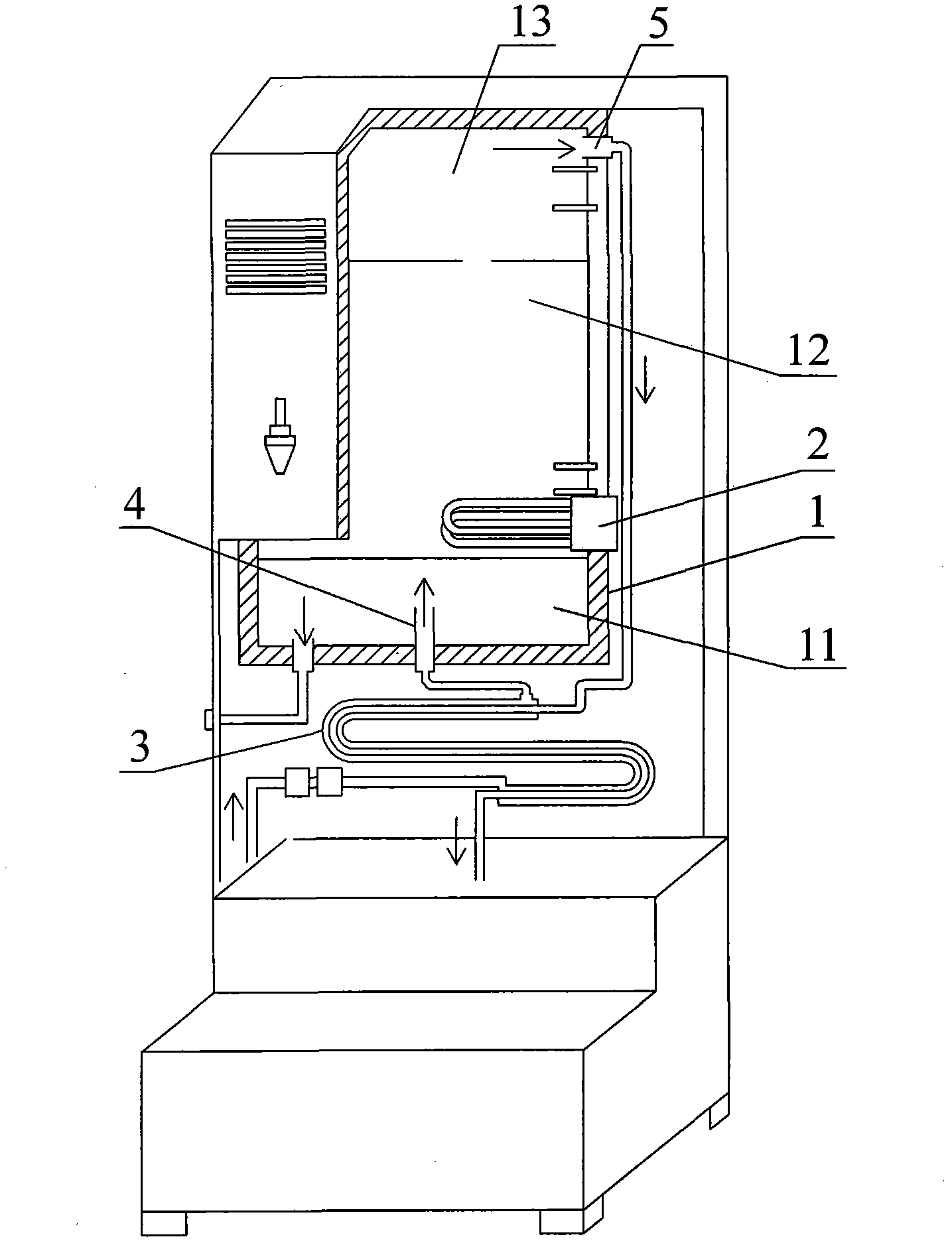 Vapor recycling water heater