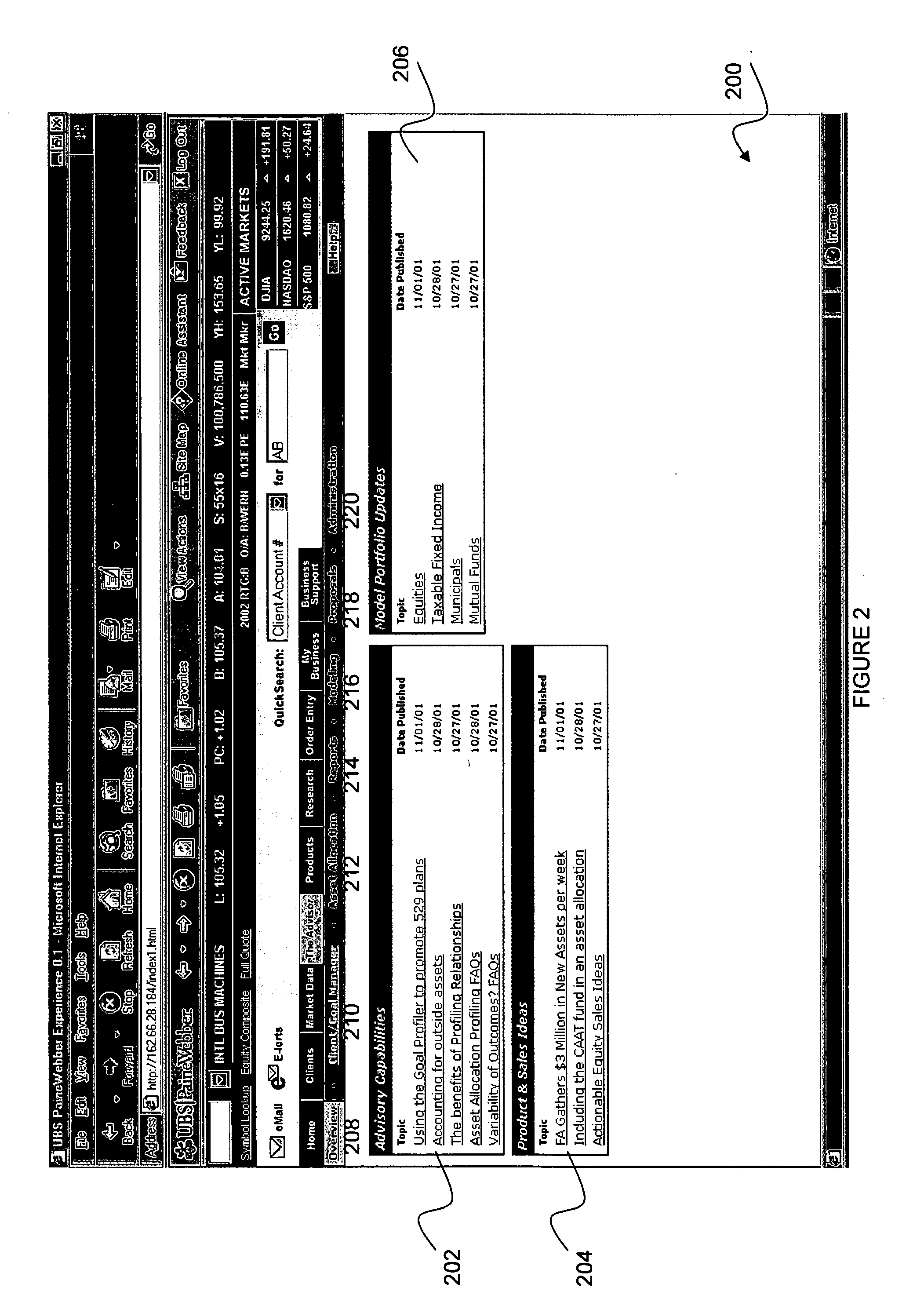 Financial investment advice system and method