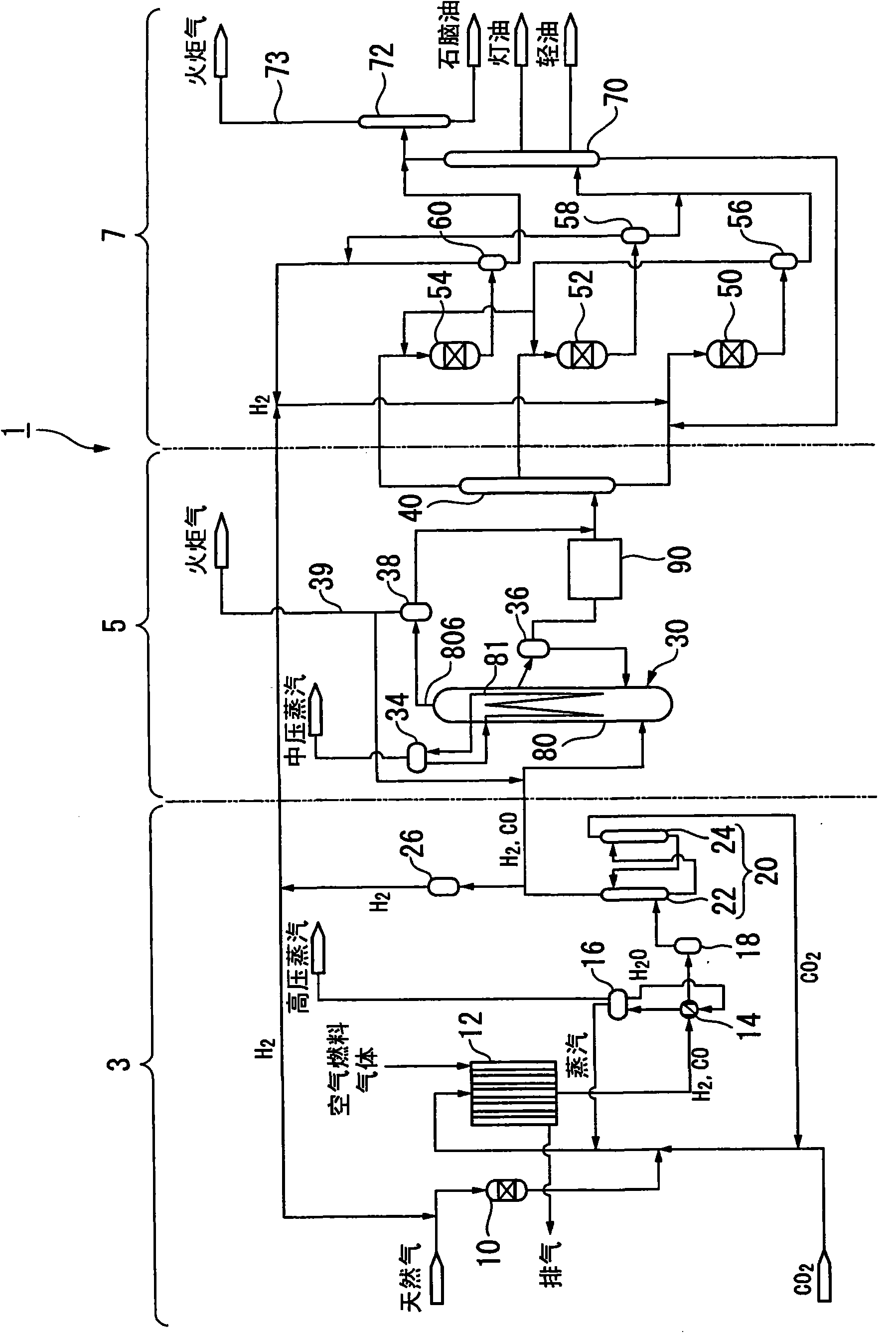 Hydrocarbon compound synthesis reaction system and finely divided particle removal method