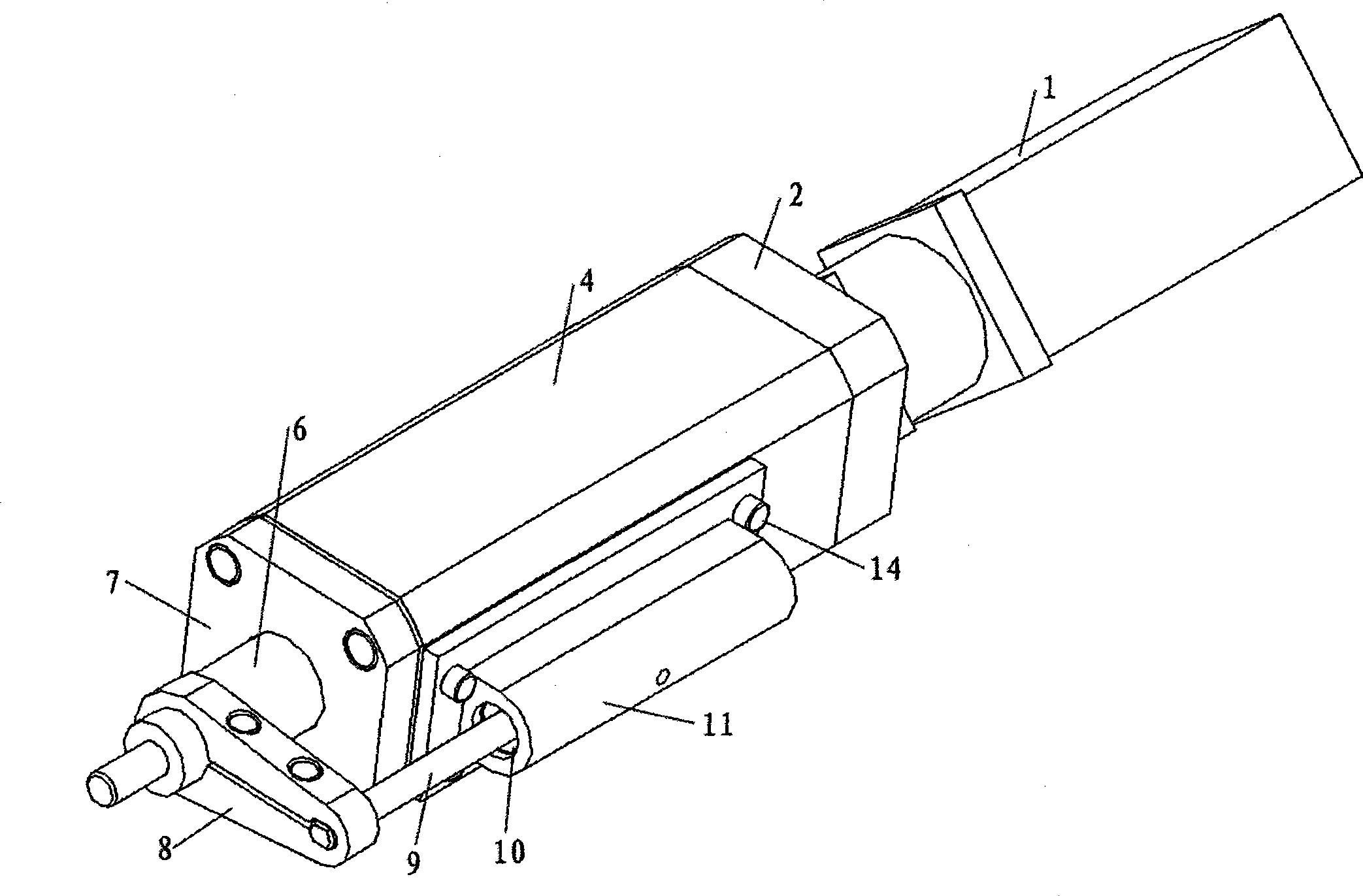 Guide bar shogging mechanism