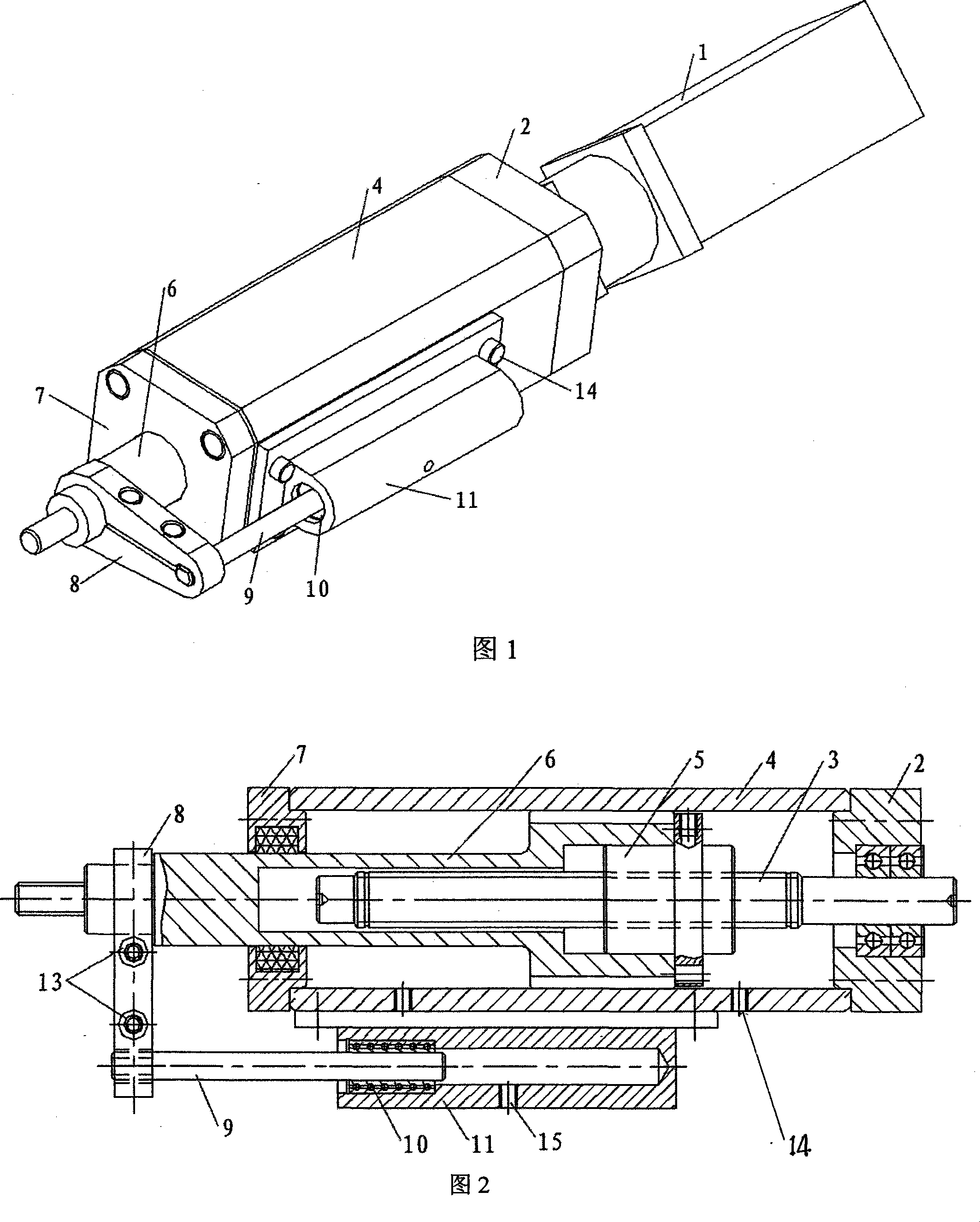 Guide bar shogging mechanism