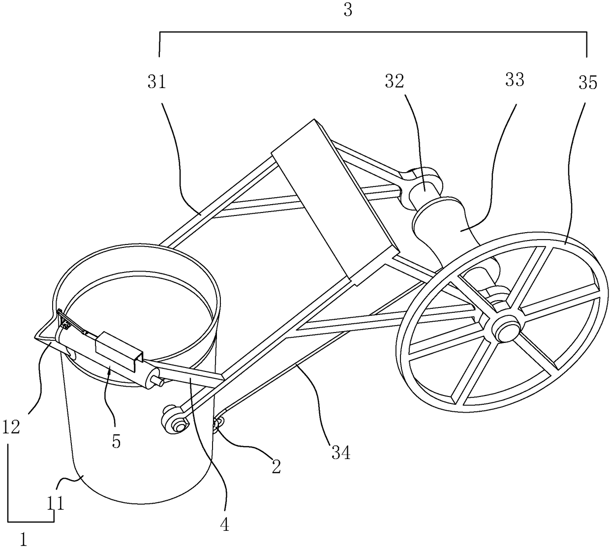 Device for clearing molten aluminum at liquid injecting opening of casting material cylinder