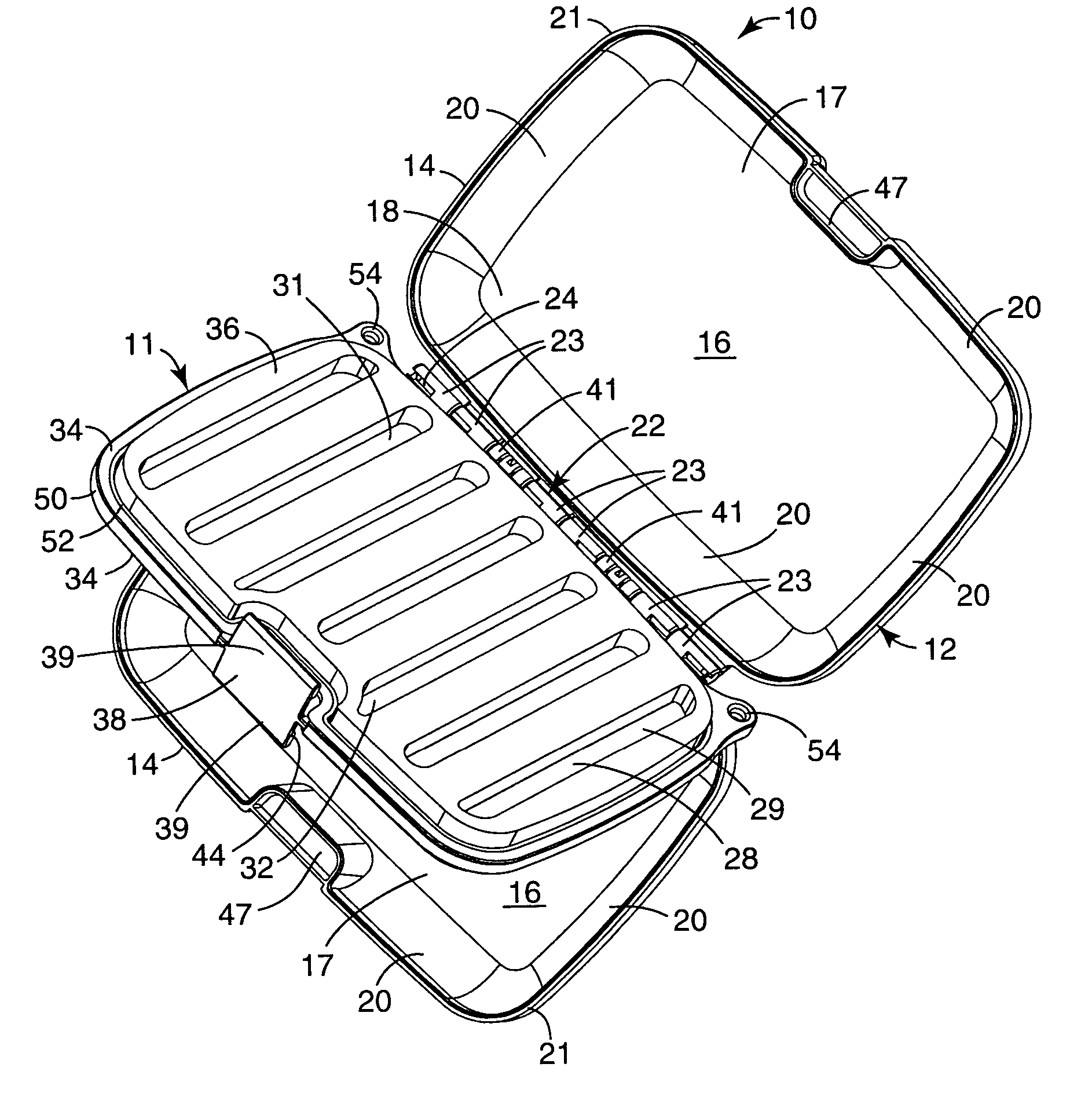 Box for storing fishing flies