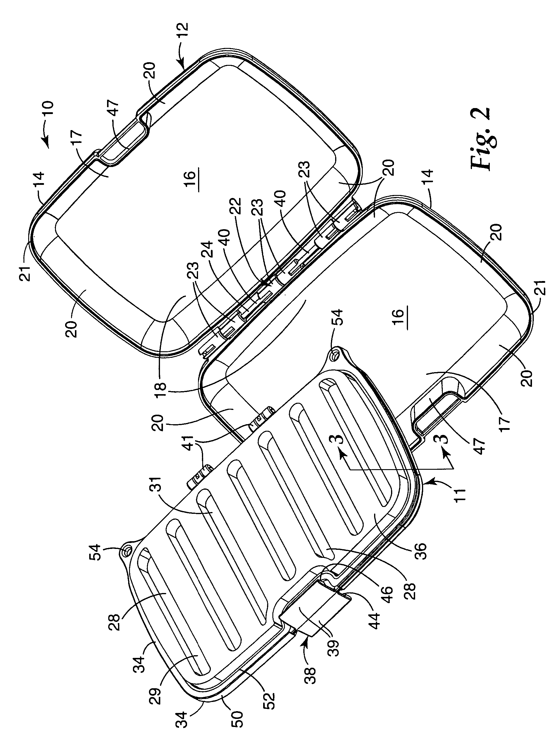 Box for storing fishing flies