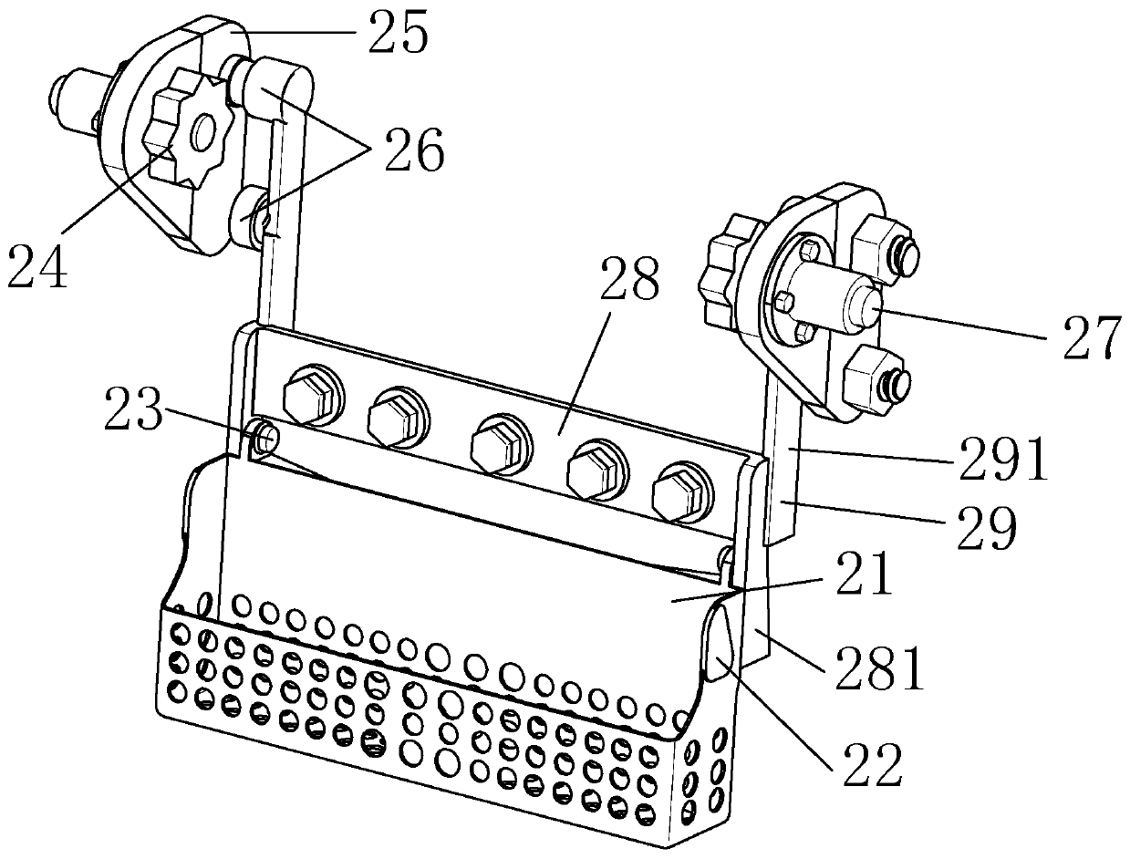 Double-gear driving type automatic unloading lifting and handling device