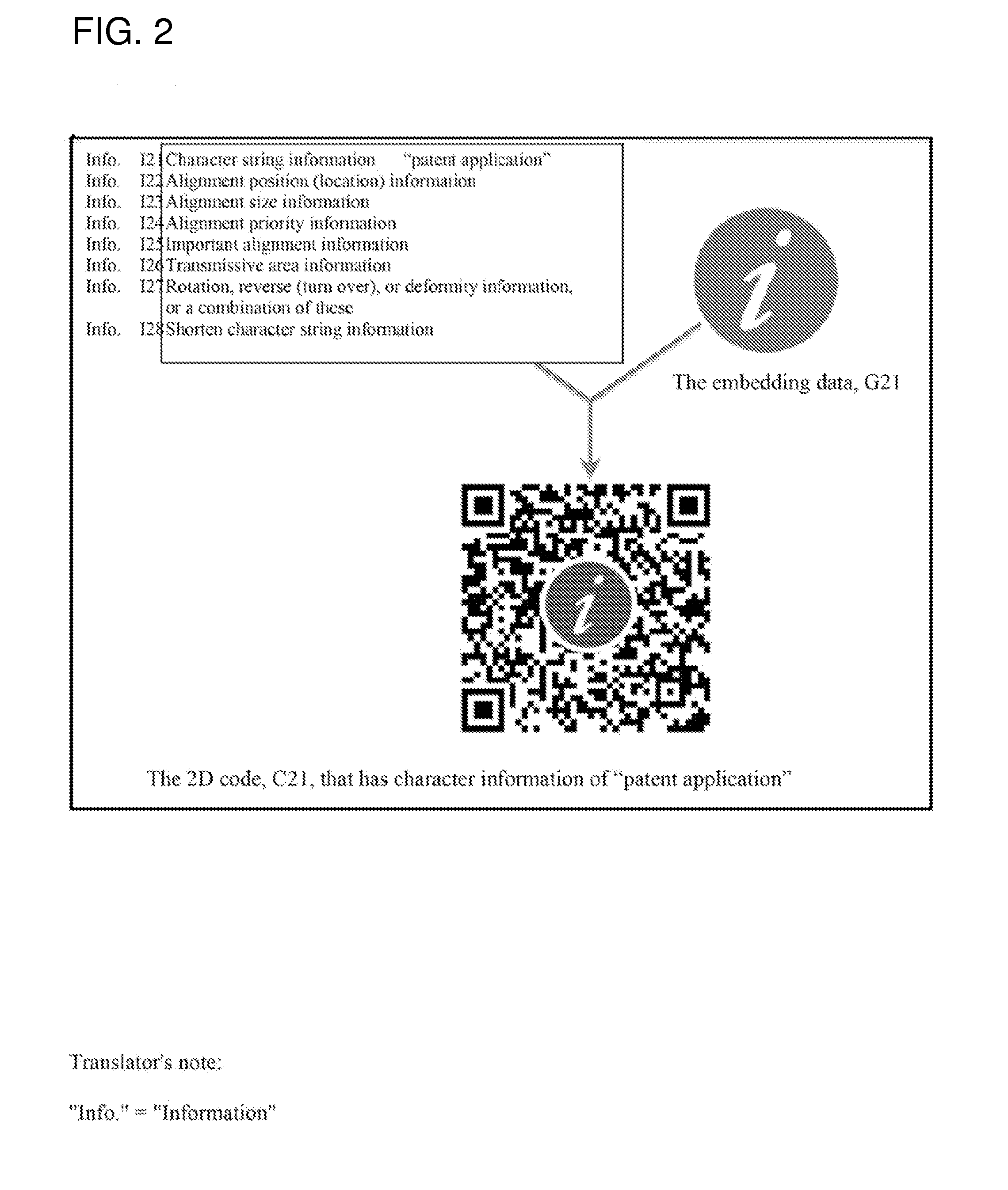 Device and its use for creation, output and management of 2d barcodes with embedded images