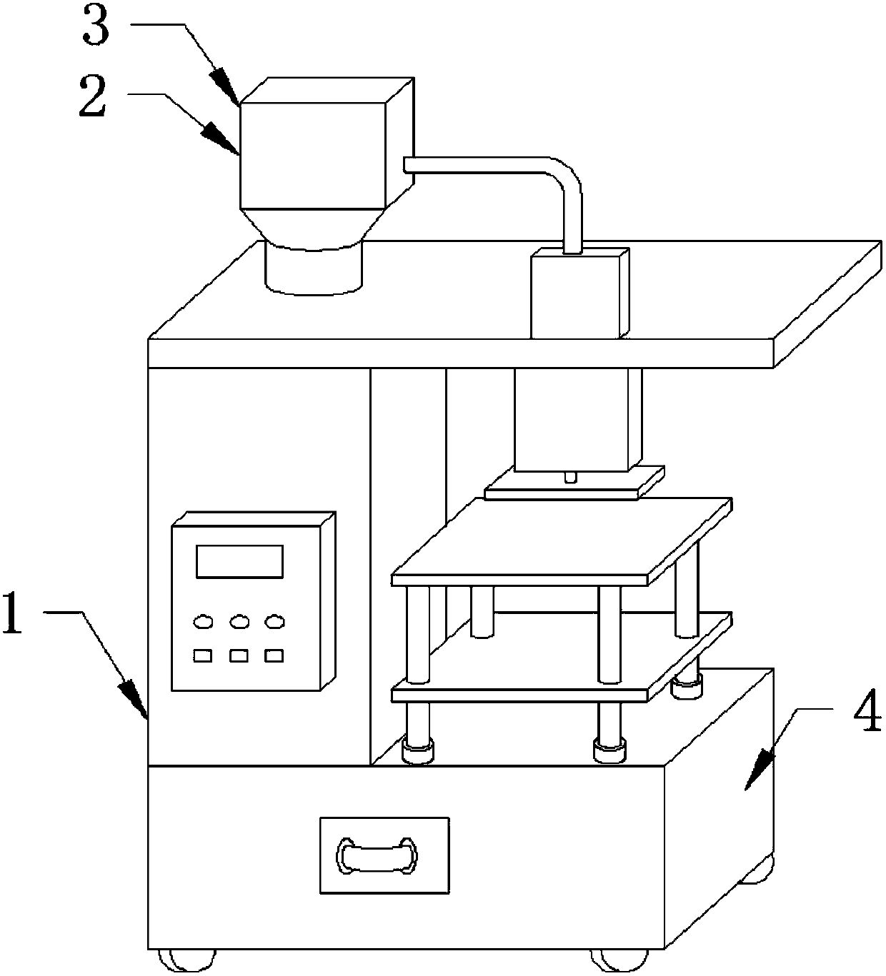 Core shooting machine convenient to disassemble