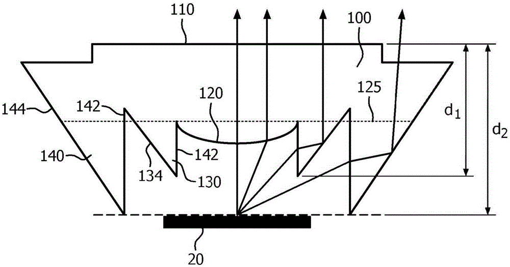 Lens and lighting device