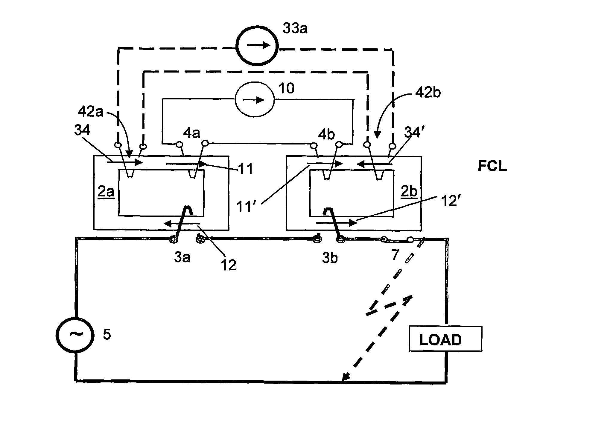 Fault current limiters (fcl) with the cores staurated by superconducting coils