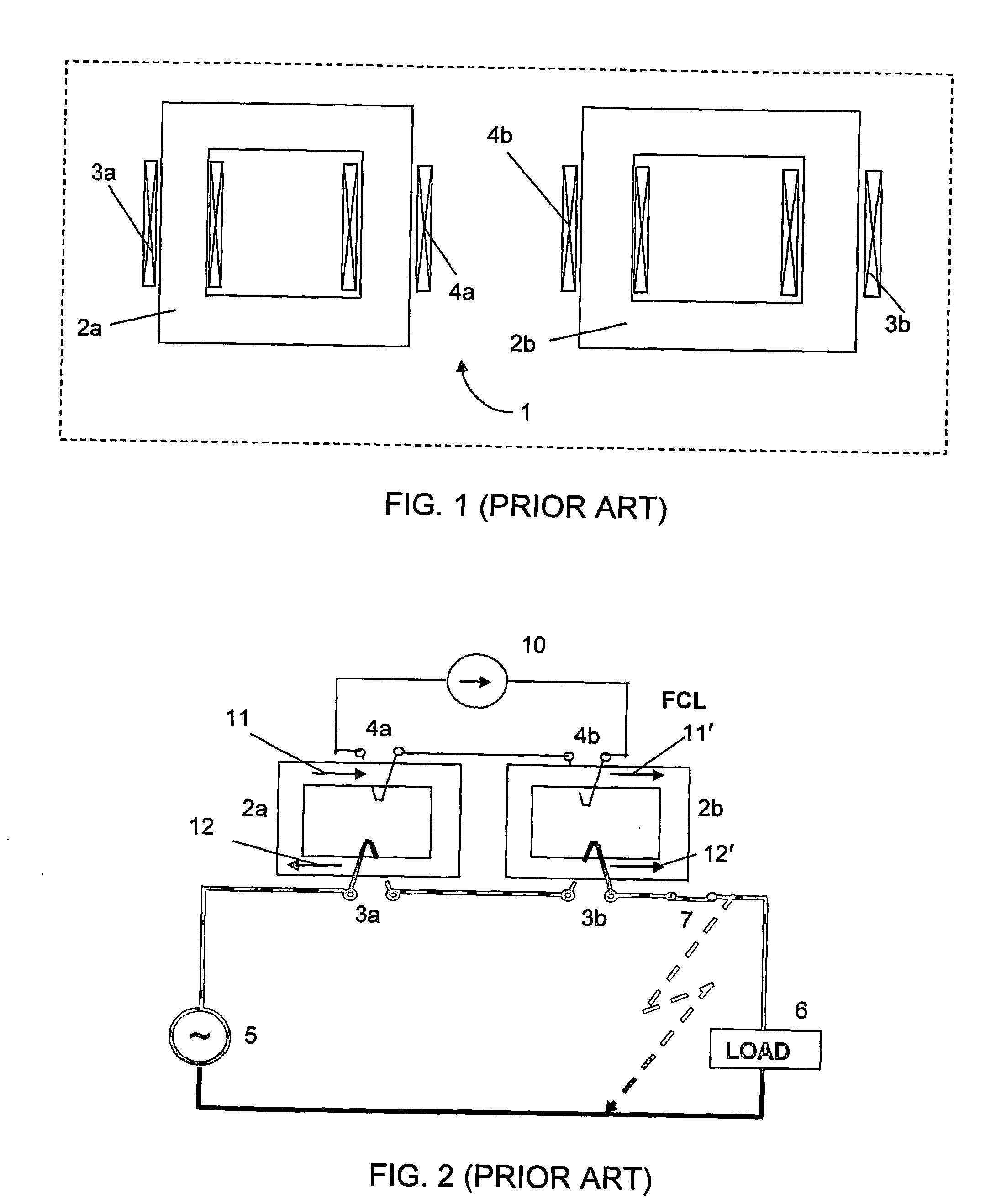 Fault current limiters (fcl) with the cores staurated by superconducting coils