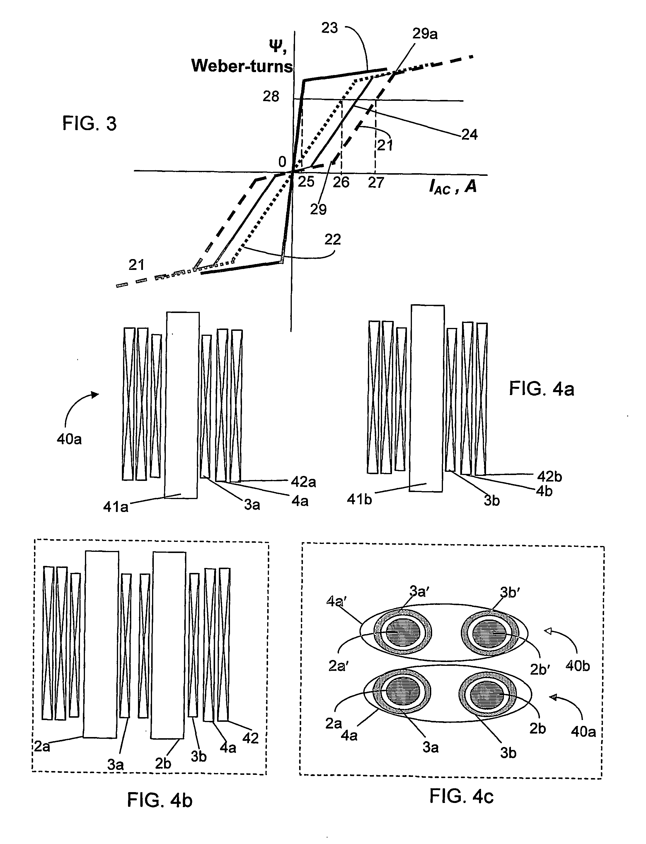 Fault current limiters (fcl) with the cores staurated by superconducting coils