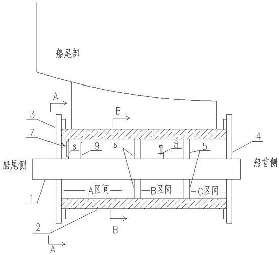 Horizontal positioning and sinkage detection compensation method for marine multi-fulcrum boring machine boring rod