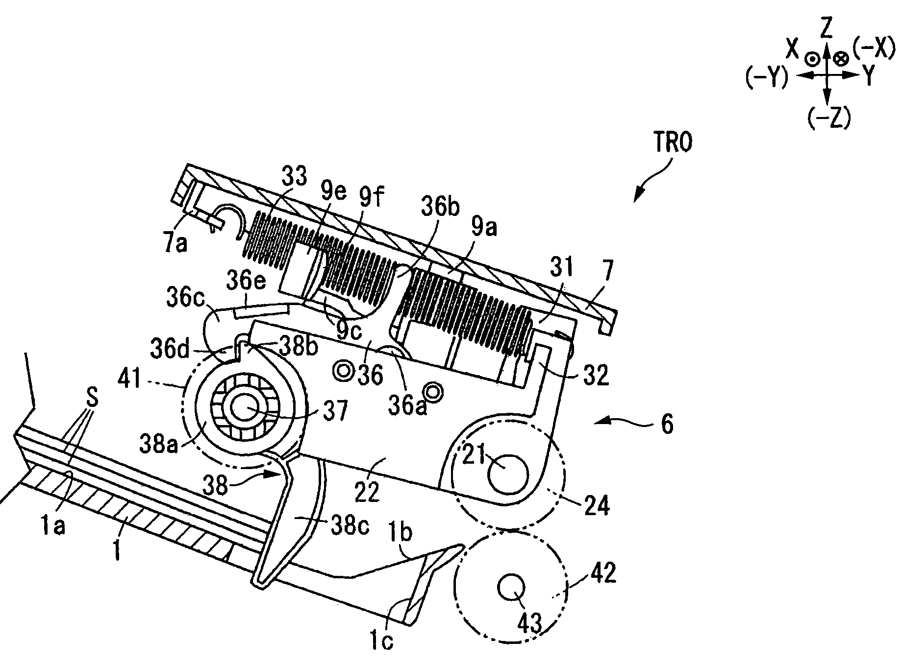 Sheet conveyance device