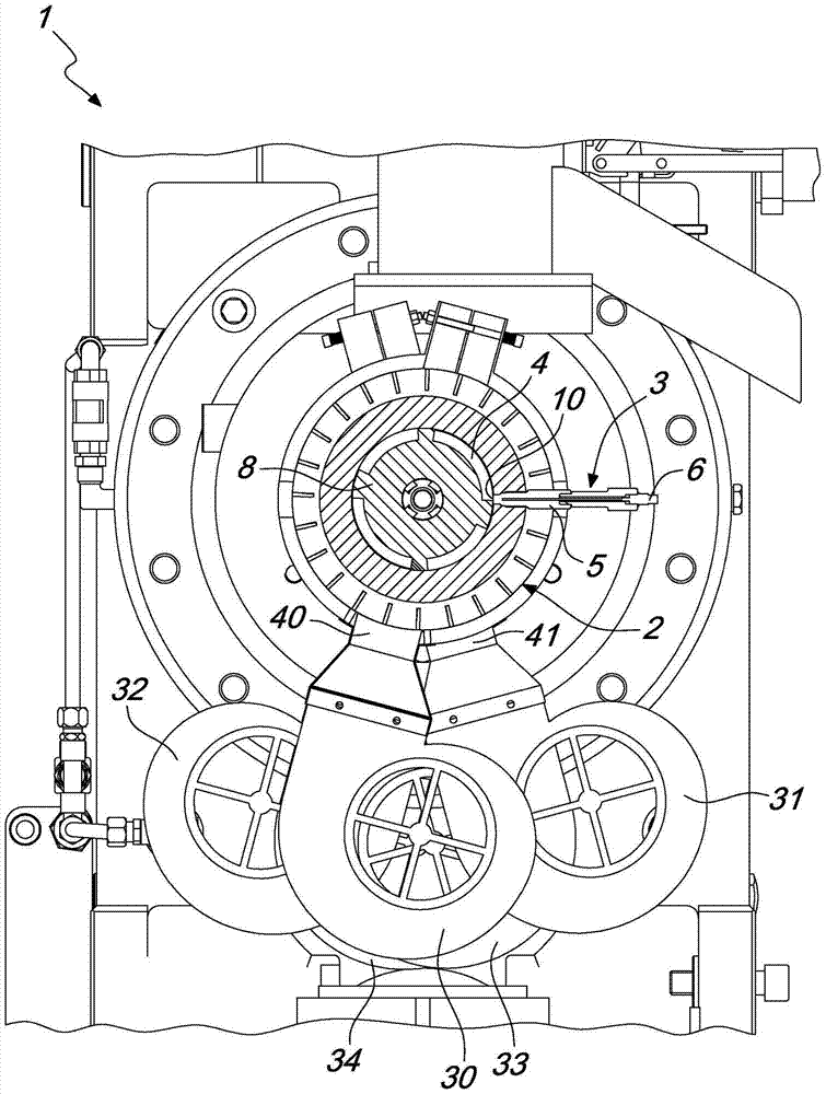 Extrusion machine with improved temperature control system