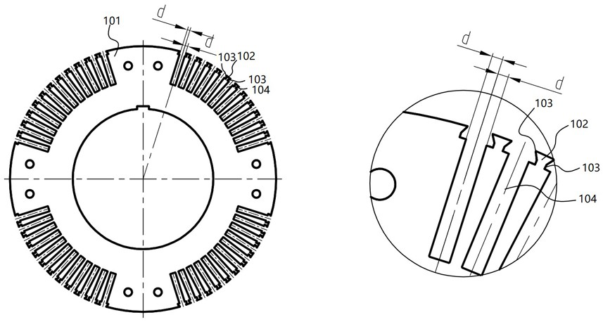 Rotor core and steam turbine generator with rotor core