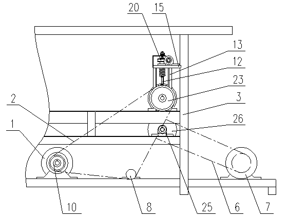 Extrusion molding device of glass-magnesium board material