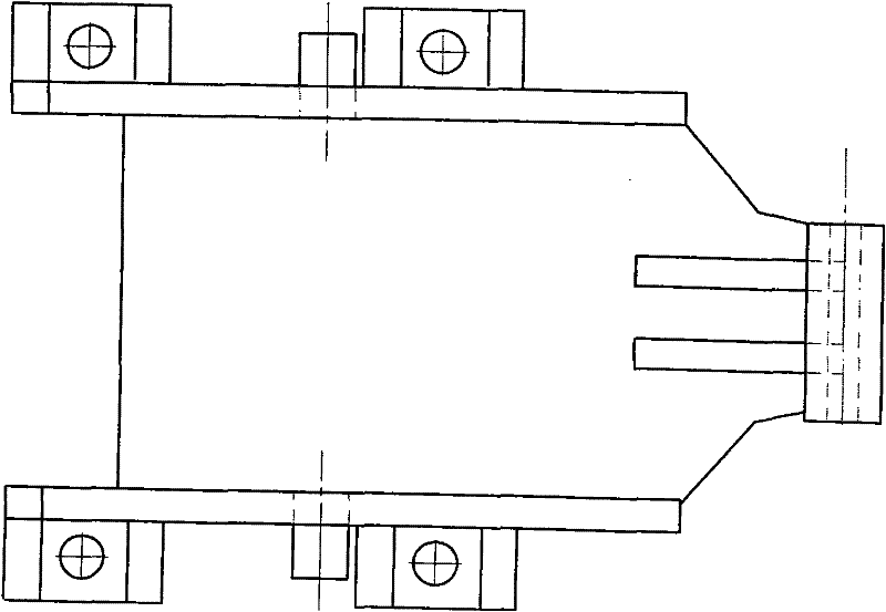 Heading machine provided with cantilever type front canopy supporting protection device